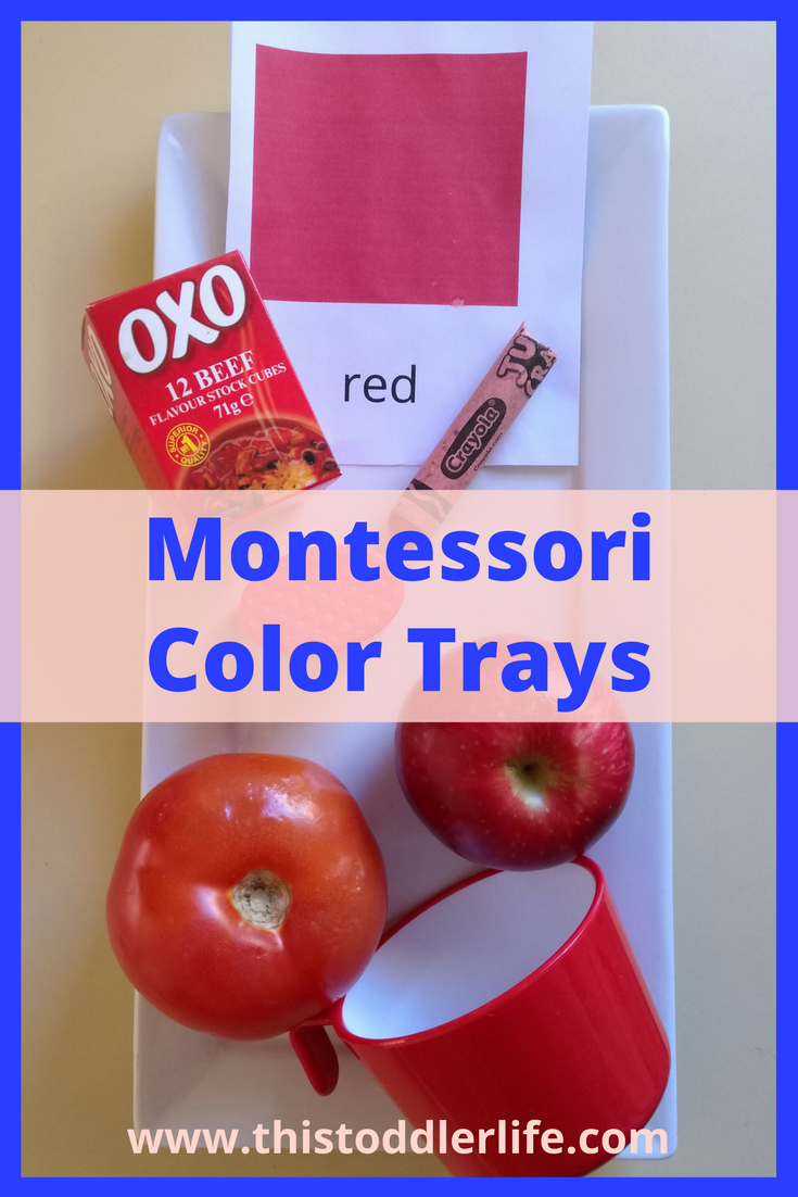 Montessori color matching cards