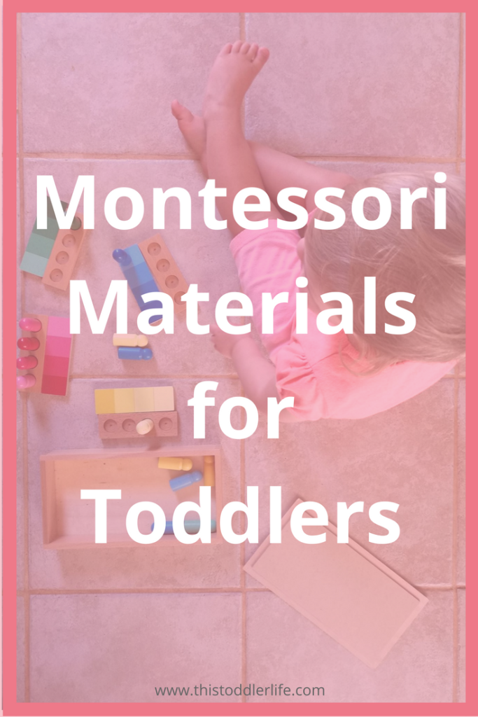 Montessori materials for toddlers