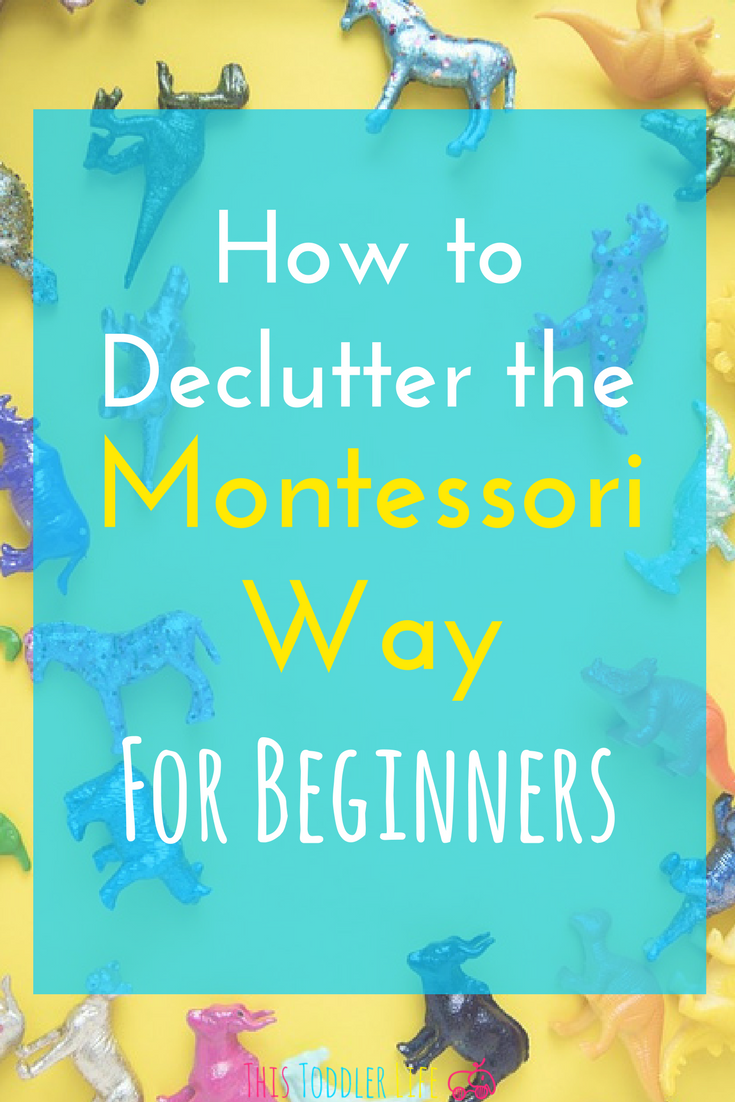How to declutter the Montessori way. Learn how to go from overwhelmed and cluttered to a prepared Montessori environment.