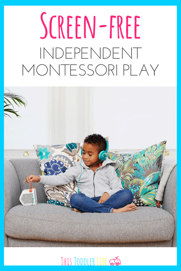 Screen-Free Independent Montessori play