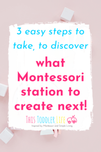 ¿Qué estación Montessori debo crear a continuación? 15