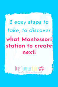 ¿Qué estación Montessori debo crear a continuación? 80